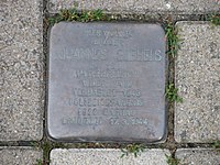 Stolperstein Johannes Goebels, 1, Hertener Straße 60, Recklinghausen, Kreis Recklinghausen.jpg