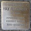 Stolperstein Meppen Lingener Straße 23 heute 8 für Max Alexander