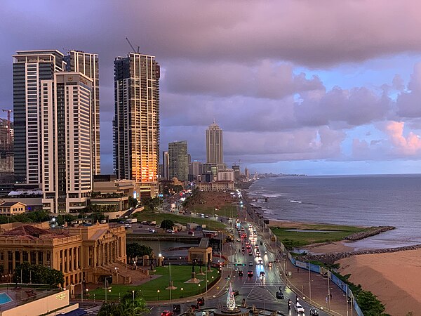 Image: Sunset from Kingsbury Hotel, Colombo