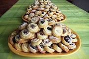 Čeština: Svatební koláčky. English: Wedding cookies, Czechia.