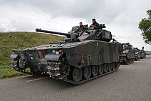 29th Mechanised Battalion CV9030 infantry fighting vehicle Swiss Army - Pz Bat 29 (30149627231).jpg