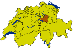 Schwyz en el mapa