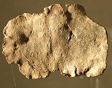 Tablette de plomb provenant de l'oppidum de la Granède.