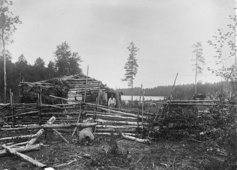 File:Tahvo Tornin omatekoinen mökkiasumus Kaitajärven rannalla kesällä.tif