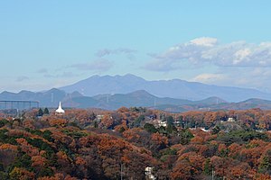 Takaharasan a Mountain in Tochigi view from Utsunomiya Tower.jpg