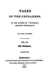 <i>The Talisman</i> (Scott novel) 1825 novel by Walter Scott