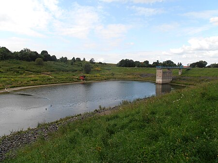 Talsperre Kauscha, Blickrichtung NW