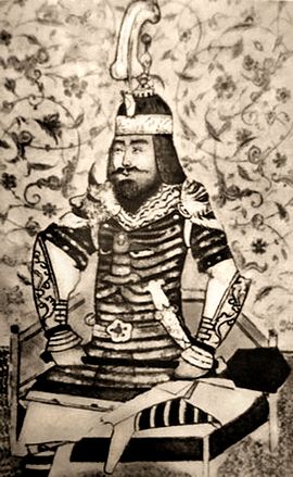 Tamerlane portréja.  15. századi miniatűr