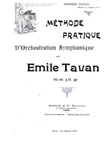 Tavan - Méthode pratique d'orchestration symphonique.djvu