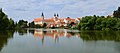 Telč Old Town Buildings & Bridge Over Ponds