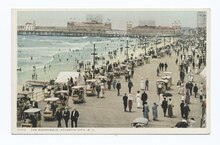 Vintage photograph of the Atlantic City boardwalk The Boardwalk, Atlantic City, N. J (NYPL b12647398-74356).tiff