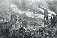The burning of Columbia in 1865. The Burning of Columbia, South Carolina.jpg