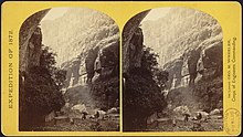 Cañón de Kanab Creek, 1872. Fotografías del oeste americano, Biblioteca Pública de Boston.