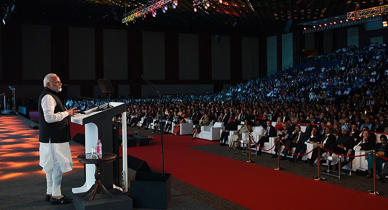 File:The Prime Minister, Shri Narendra Modi addressing at the Global Entrepreneurship Summit-2017, in Hyderabad on November 28, 2017 (1).jpg