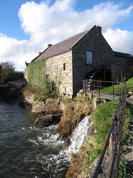 File:The mill stream at Annalong Corn Mill discharging into the Harbour - geograph.org.uk - 3272784.jpg