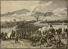Battle of Allatoona Pass, 1864, for control of the line The mountain campaigns in Georgia - or, War scenes on the W. and A (1890) (14738102966).jpg