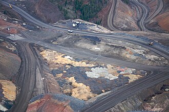 The Thompson Creek molybdenum mine in Western US. Thompson Creek Molybdenum Pit Mine.jpg