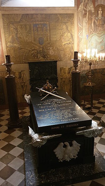 Sarcophagus of Bolesław III in Płock Cathedral.