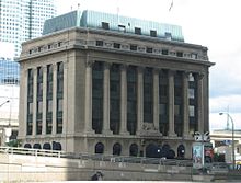 Headquarters of Toronto Port Authority (TPA). The TPA was established in 1999, replacing the Toronto Harbour Commission. Toronto Harbour Commission Building.jpg