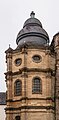 Trier, Dom St. Peter, kathedraal van Trier. Detail van de buitenkant.