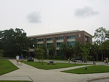 Opened in 2003, Rinker Hall was the first building on campus to receive LEED recognition. Since opening, other new and renovated buildings on campus have also received certification. UF RinkerHall.jpg