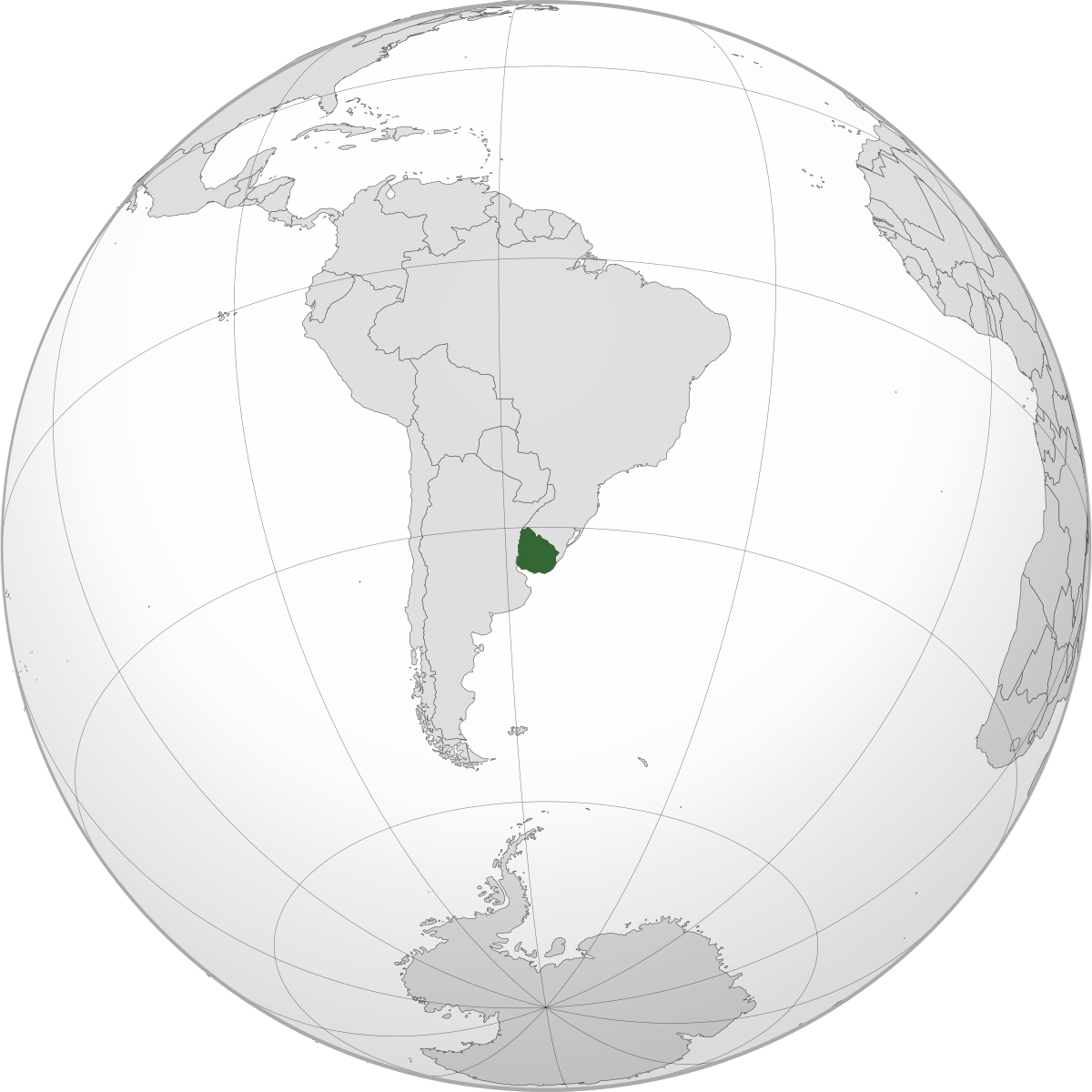 uruguay carte du monde