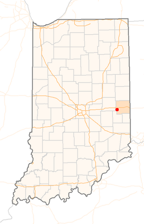 Location in the state of Indiana