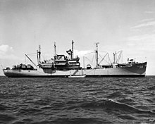 USS Chilton (APA-38) at anchor, circa in the 1950s (L45-51.02.01).jpg