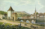 De brug in 1819