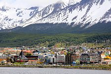 Teams visited Ushuaia, Argentina, one of the southernmost cities in the world, on this leg. Ushuaia from the bay.jpg