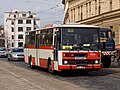 Čeština: Autobusy Hotliner, rekonstrukce tramvajové trati v Zenklově ulici, Praha English: Substitue bus, reconstruction of tram track in Zenkolva street, Prague