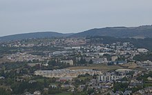 Le quartier de Valcroze et le village de Chabannes.