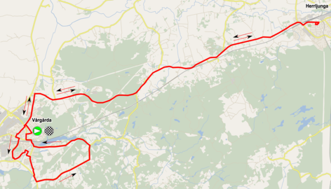 Circuit du contre-la-montre par équipes de l'Open de Suède Vårgårda 2015, 42,5 km