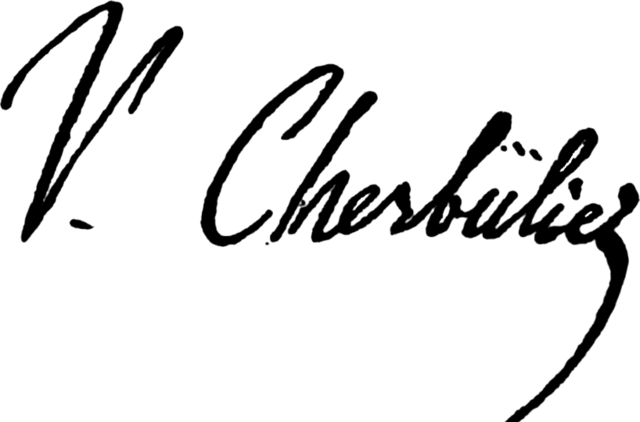 signature de Victor Cherbuliez