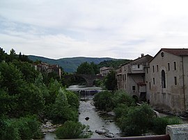 View of Le Vigan and the Arre River