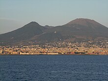 Some Verdeca is grown on the volcanic slopes of Mount Vesuvius (pictured) where it is blended with the local white wine and in the dessert wine Lacryma Christi. VistadiNapoli.jpg