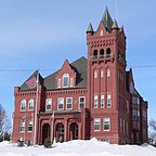 Wayne, Nebraska, USA - Widok na główną ulicę w