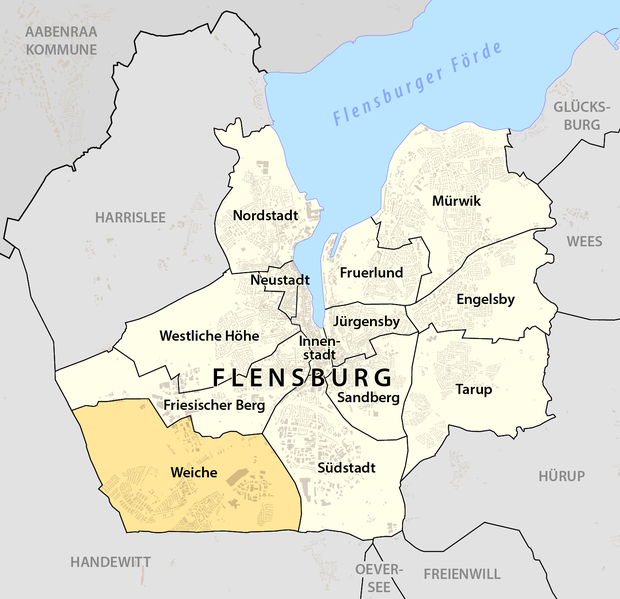 File:Weiche -- Stadtteil in Flensburg -- Lagekarte.png