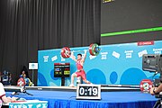 Deutsch: Gewichtheben bei den Olympischen Jugendspielen 2018; Tag 1, 7. Oktober 2018; Jungen 56 kg English: Weightlifting at the 2018 Summer Youth Olympics at 7 October 2018 – Boys' 56 kg