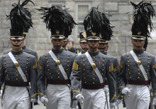U.S. Military Academy cadets in spring parade uniform West Point Cadets.png