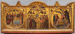 Altarpiece with crucifixion from Soest