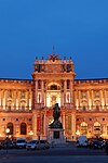 Night view of Hofburg (the former imperial palace), Vienna