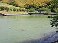 静岡市沼上最終処分場に隣接する雨水調整池（全景）