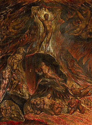 William Blake (1757-1827) - Satan bere legioen altxaerari deika (John Milton-en 'Paradisu galdua')