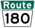 Winnipeg Route 180 shield