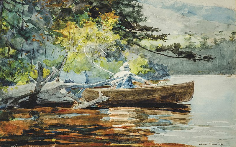 File:Winslow Homer - A Good One, Adirondacks (1889).jpg