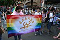 At the lesbian and gay pride march in Taiwan, 2005.