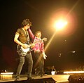 Ron Wood and Mick Jagger, concert in Vienna, 2006