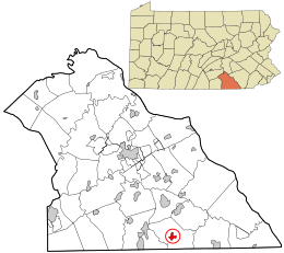 York County Pennsylvania incorporated and unincorporated areas Stewartstown highlighted.svg