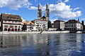 Zürich - Limmatquai - Rüden-Zimmerleuten-Grossmünster-Wasserkirche - Wühre 2010-08-31 16-18-56 ShiftN.jpg